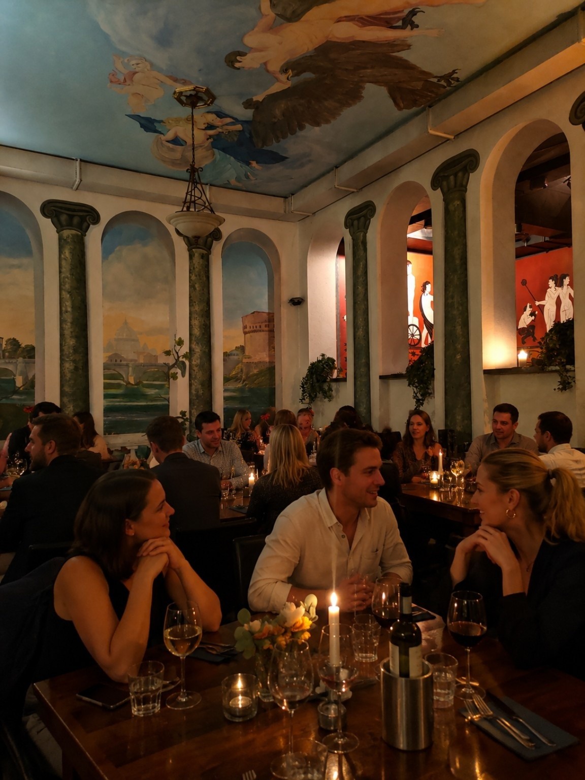 Bar Teos Töölön lämmin ravintolasali